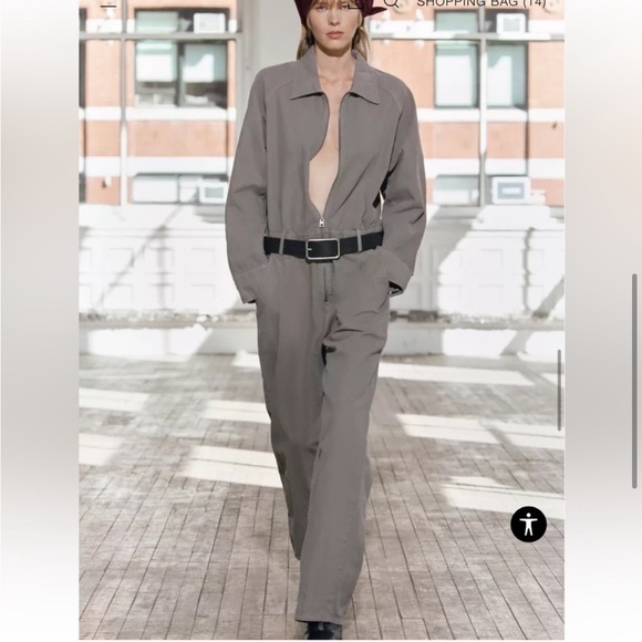 Zara Pants - NWT ZARA ZARA LONG BELTED JUMPSUIT
COLLECTION  SIZE L
🚨PRICE FIRM NO DISCOUNT